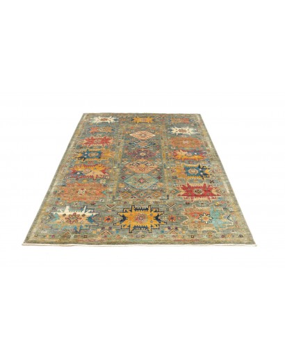 Tappeto Tribal Pakistan marrone bianco 151x199