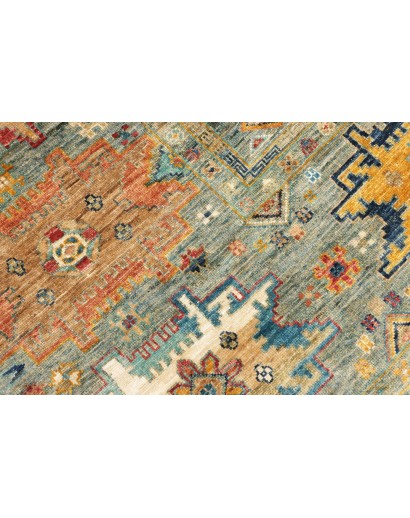 Tappeto Tribal Pakistan marrone bianco 151x199
