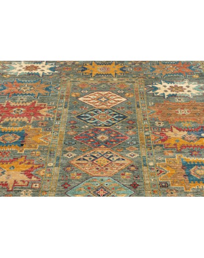Tappeto Tribal Pakistan marrone bianco 151x199