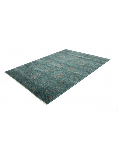 Tappeto Tribal Pakistan azzurro grigio 166x239