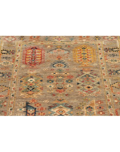 Tappeto Tribal Pakistan marrone grigio 78x232