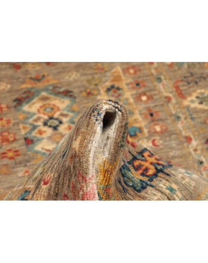 Tappeto Tribal Pakistan marrone grigio 78x232