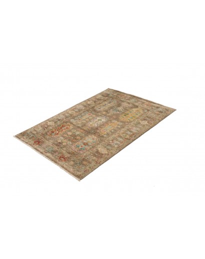 Tappeto Tribal Pakistan bianco 83x126