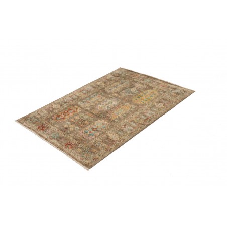 Tappeto Tribal Pakistan bianco 83x126