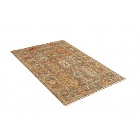 Tappeto Tribal Pakistan bianco 83x126