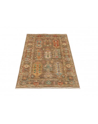 Tappeto Tribal Pakistan bianco 83x126