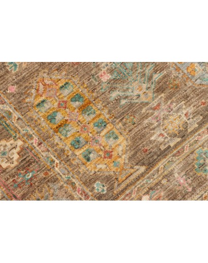 Tappeto Tribal Pakistan bianco 83x126
