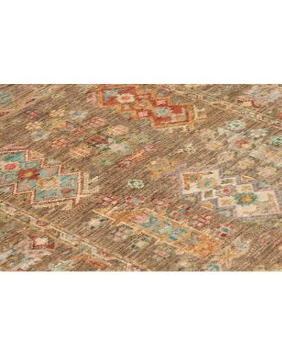 Tappeto Tribal Pakistan bianco 83x126