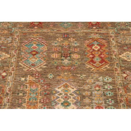 Tappeto Tribal Pakistan bianco 83x126