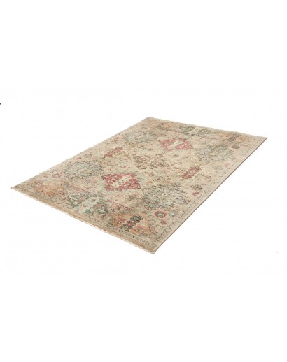 Tappeto Tribal Pakistan marrone bianco 145x207