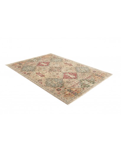 Tappeto Tribal Pakistan marrone bianco 145x207