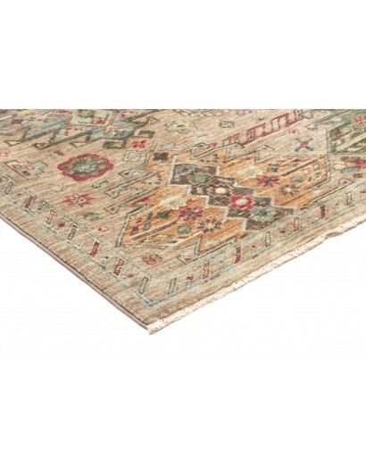 Tappeto Tribal Pakistan marrone bianco 145x207