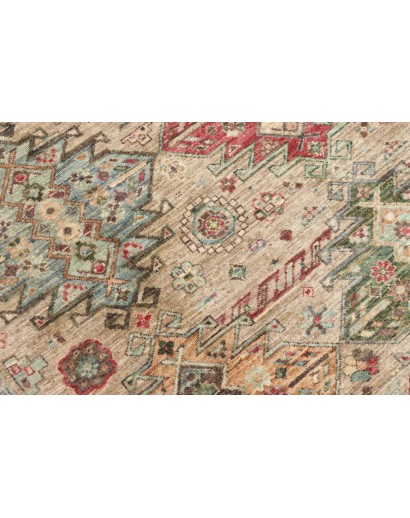 Tappeto Tribal Pakistan marrone bianco 145x207