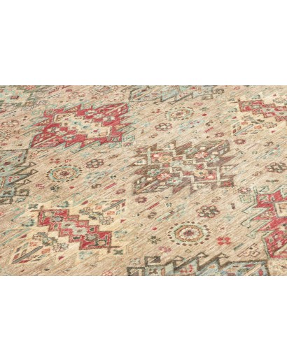 Tappeto Tribal Pakistan marrone bianco 145x207