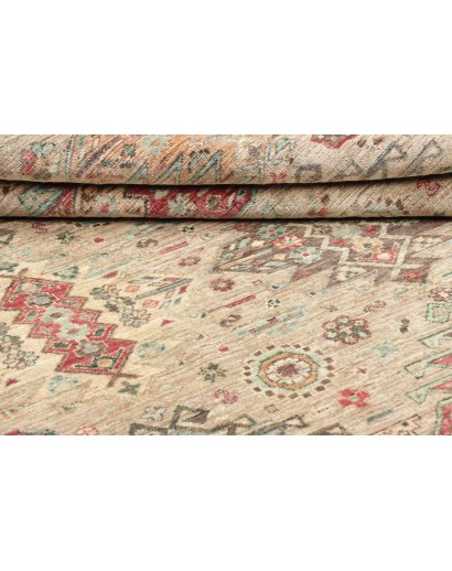 Tappeto Tribal Pakistan marrone bianco 145x207