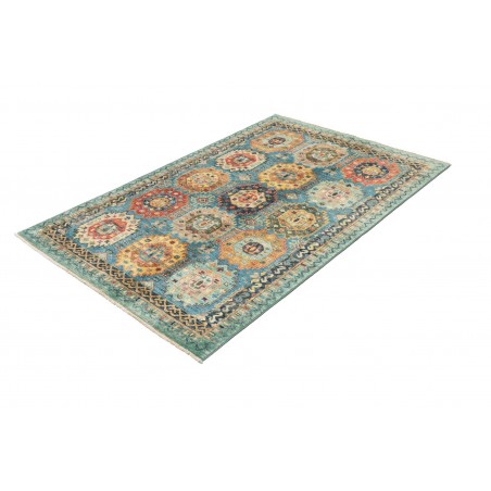 Tappeto Tribal Pakistan azzurro grigio 121x187
