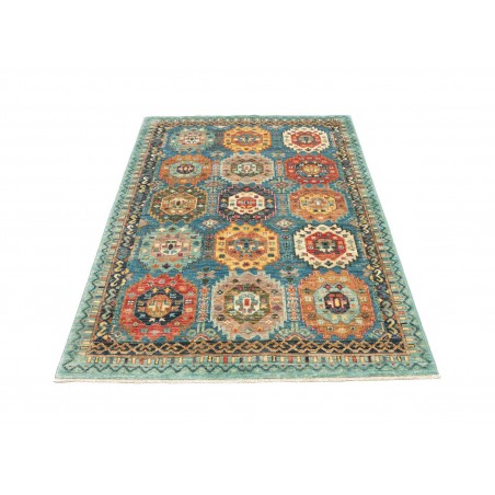 Tappeto Tribal Pakistan azzurro grigio 121x187
