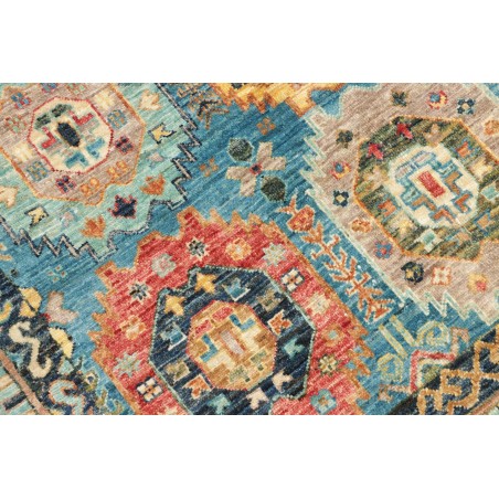 Tappeto Tribal Pakistan azzurro grigio 121x187
