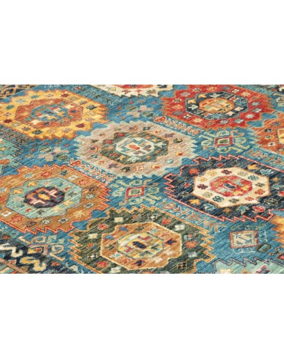 Tappeto Tribal Pakistan azzurro grigio 121x187