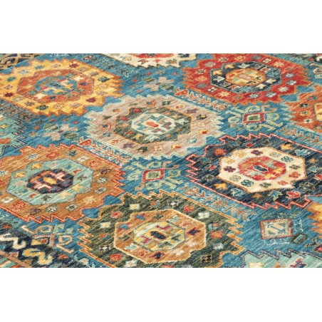 Tappeto Tribal Pakistan azzurro grigio 121x187