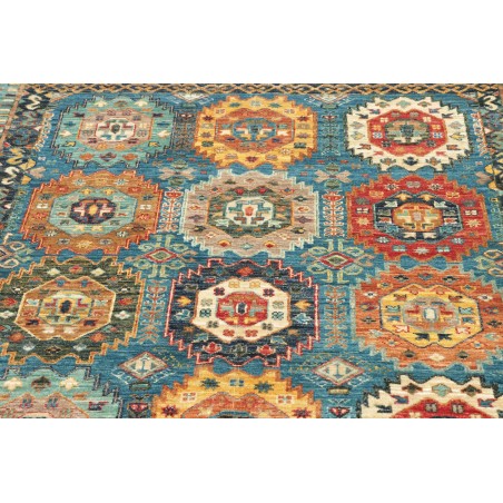 Tappeto Tribal Pakistan azzurro grigio 121x187