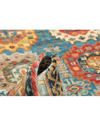 Tappeto Tribal Pakistan azzurro grigio 121x187