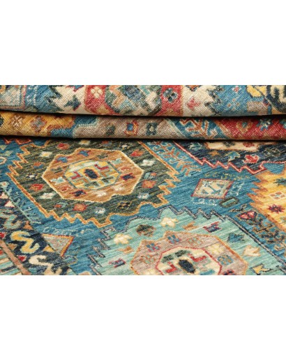 Tappeto Tribal Pakistan azzurro grigio 121x187
