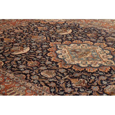 Tappeto Kashamr Zirkhaki Persia azzurro bianco 248x346