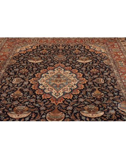 Tappeto Kashamr Zirkhaki Persia azzurro bianco 248x346
