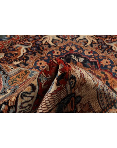 Tappeto Kashamr Zirkhaki Persia grigio marrone 294x385