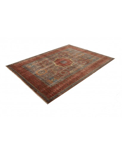 Tappeto Mamlouk Pakistan verde arancione 173x237