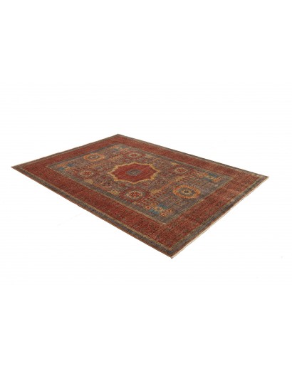 Tappeto Mamlouk Pakistan verde arancione 173x237