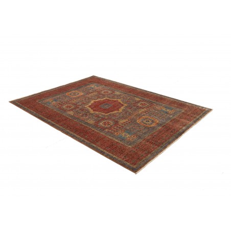 Tappeto Mamlouk Pakistan verde arancione 173x237
