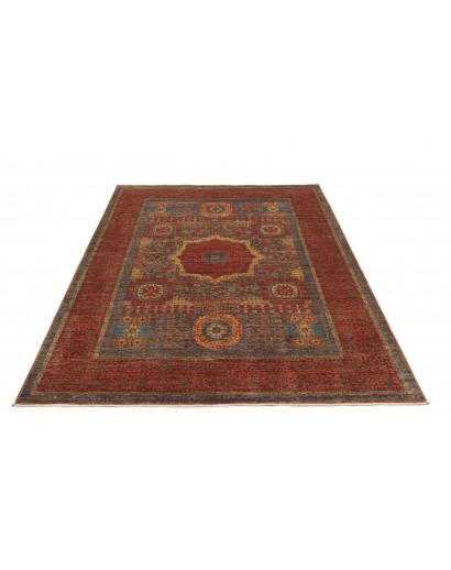 Tappeto Mamlouk Pakistan verde arancione 173x237