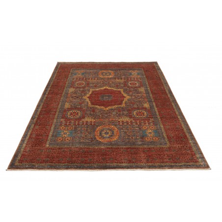 Tappeto Mamlouk Pakistan verde arancione 173x237