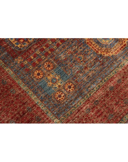 Tappeto Mamlouk Pakistan verde arancione 173x237