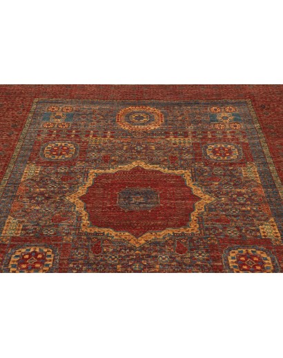 Tappeto Mamlouk Pakistan verde arancione 173x237