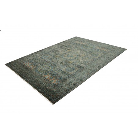 Tappeto Mamlouk Pakistan azzurro marrone 168x240