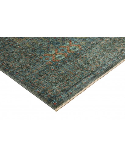 Tappeto Mamlouk Pakistan azzurro marrone 168x240