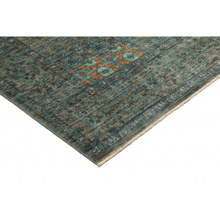 Tappeto Mamlouk Pakistan azzurro marrone 168x240