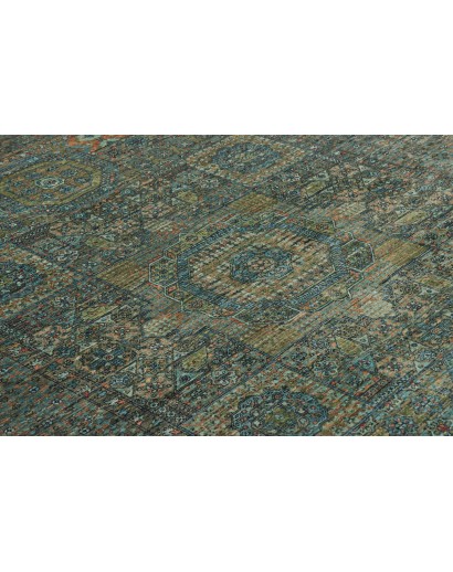 Tappeto Mamlouk Pakistan azzurro marrone 168x240