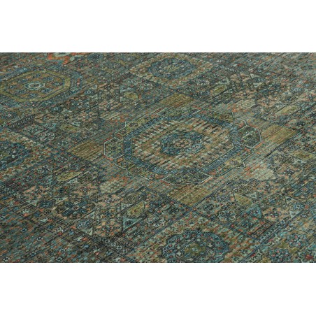 Tappeto Mamlouk Pakistan azzurro marrone 168x240