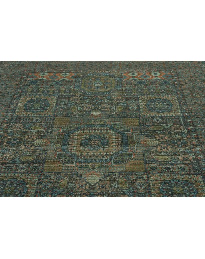 Tappeto Mamlouk Pakistan azzurro marrone 168x240