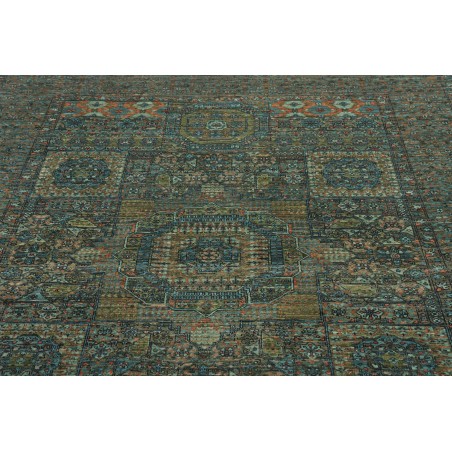 Tappeto Mamlouk Pakistan azzurro marrone 168x240