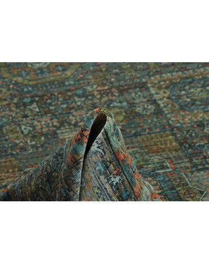 Tappeto Mamlouk Pakistan azzurro marrone 168x240