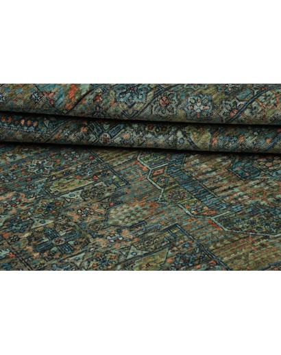 Tappeto Mamlouk Pakistan azzurro marrone 168x240