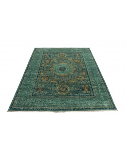 Tappeto Mamlouk Pakistan azzurro bianco 148x202