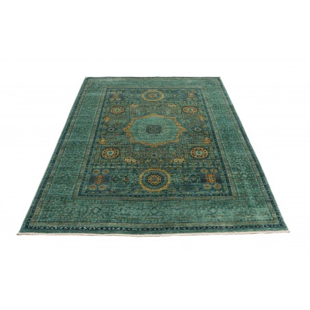 Tappeto Mamlouk Pakistan azzurro bianco 148x202