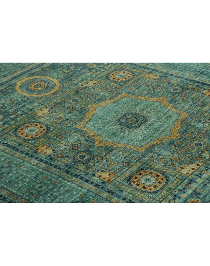 Tappeto Mamlouk Pakistan azzurro bianco 148x202