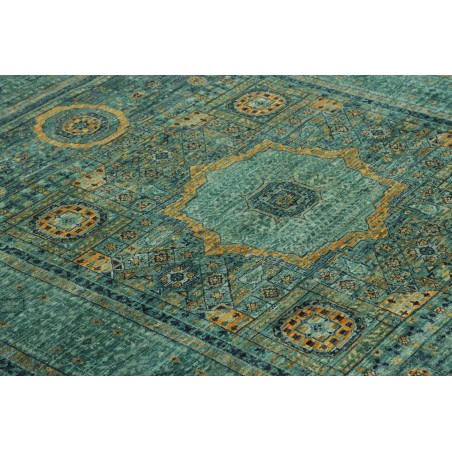 Tappeto Mamlouk Pakistan azzurro bianco 148x202